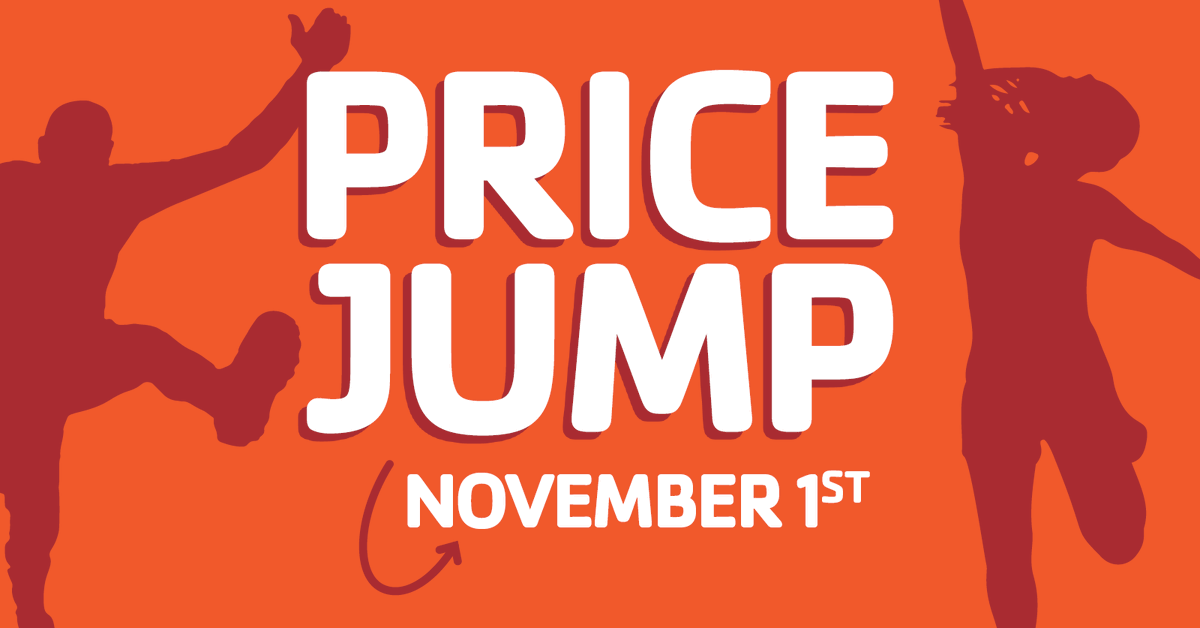It's the final price jump of the 2022 series! Prices jump ⬆️ on November 1st for the <a href="/EndersInsurance/">ENDERS</a> Harrisburg Marathon: bit.ly/hbg-marathon-2… #GetMoving