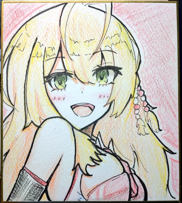色鉛筆でマキさん! 