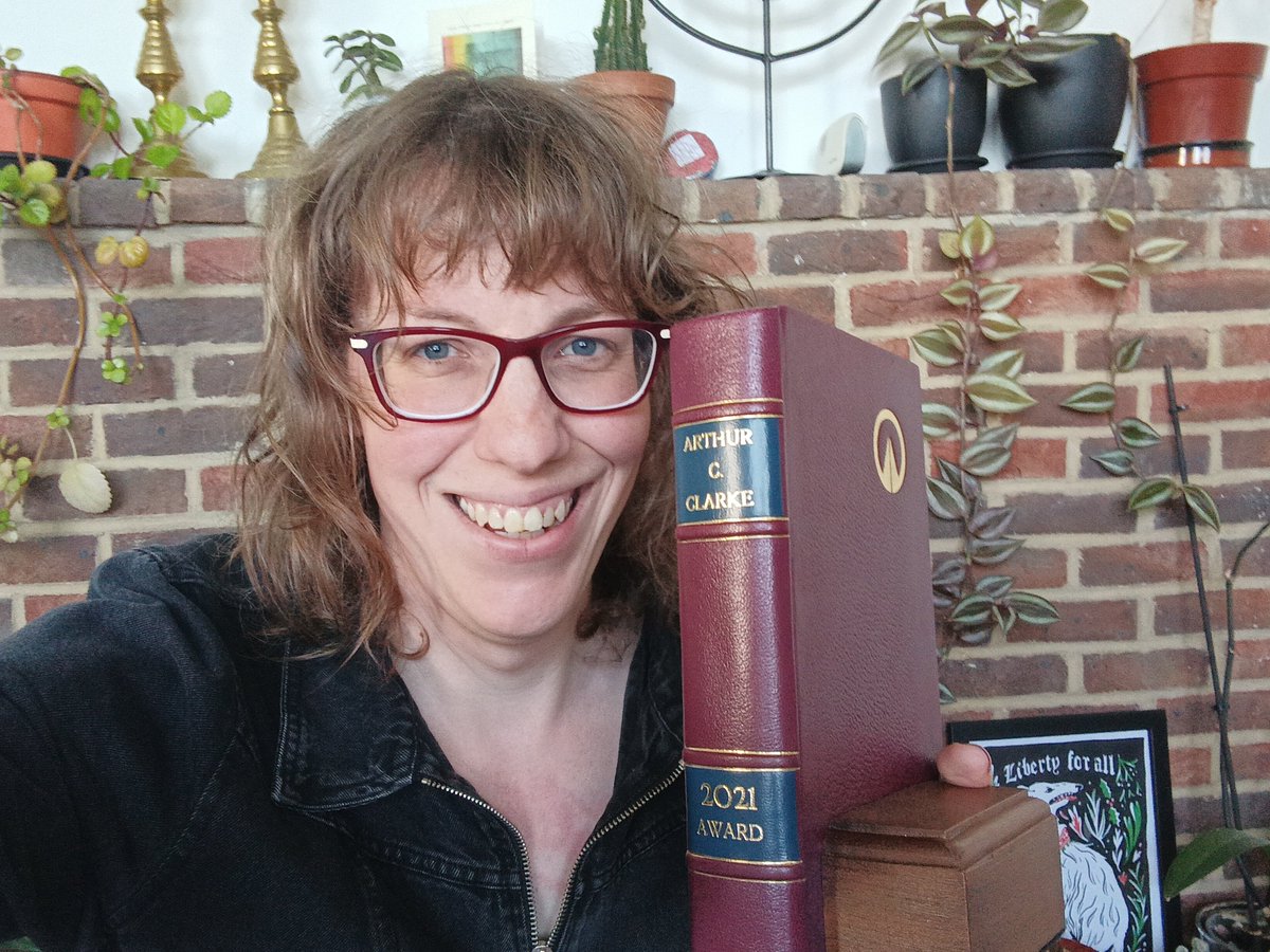Josie Giles (@hjosephinegiles) on Twitter photo It's an honour beyond any I'd imagined to have won the <a href="/ClarkeAward/">The Arthur C. Clarke Award</a>. I nearly fell down in shock when they said my name! I think the judges recorded the speech I gave and it'll be shared, but I wanted to say a little of it here, so, a thread: It's an honour beyond any I'd imagined to have won the <a href="/ClarkeAward/">The Arthur C. Clarke Award</a>. I nearly fell down in shock when they said my name! I think the judges recorded the speech I gave and it'll be shared, but I wanted to say a little of it here, so, a thread: