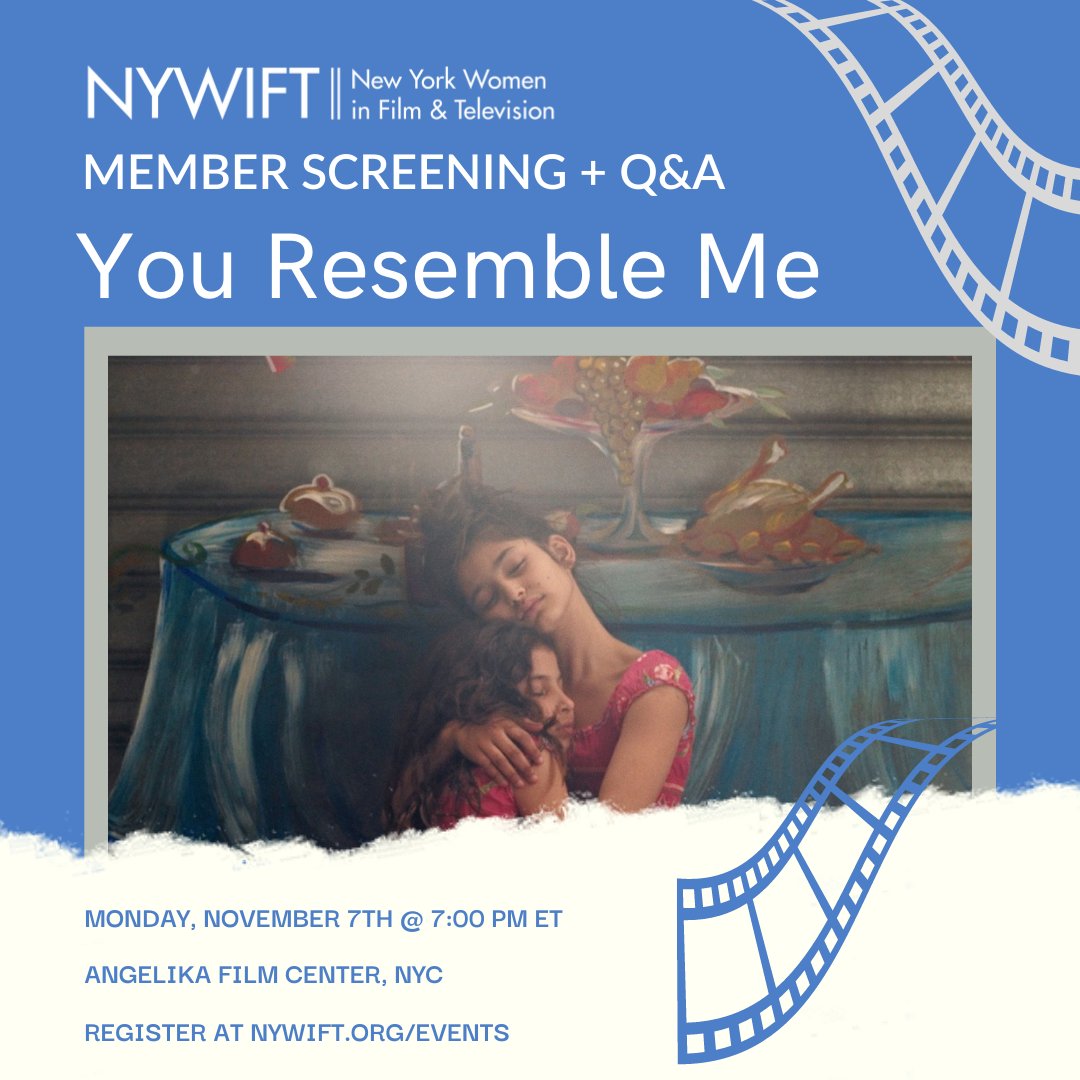 Join us for a special NYWIFT Member Screening of Dina Amer's <a href="/youresembleme/">You Resemble Me - Available on Vimeo on Demand</a> on Nov 7 at 7 PM at @angelikafilmny! Q&amp;A &amp; reception to follow. Cultural &amp; intergenerational trauma erupt in this story about 2 sisters on the outskirts of Paris...

Register now: bit.ly/3f8s5Wq