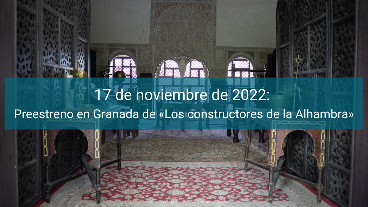 AgenciaAlbaicin's tweet image. Granada acogerá el 17 de noviembre el preestreno de la película-documental «Los constructores de la Alhambra»➡️bit.ly/3gHj5Ig Y conoce todos los pormenores de su rodaje en @CuartoReal y @CasadeZafra