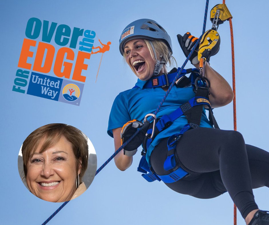 Our fearless leader is going Over The Edge at <a href="/HouUnitedWay/">UnitedWayHouston</a>'s Rappel for A Reason! 60 people will rappel the 26-story Galleria DoubleTree on 11/4 to celebrate &amp; support of UWGH's work to connect people to possibility. Help us meet her fundraising goal: bit.ly/3FqDjR5