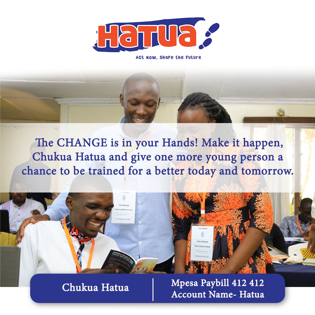 Have you registered for the WALK TO SHAPE THE FUTURE?
This Saturday 5th Nov | 7:30am-11am, an 8km Walk from Utalii College to FOCUS Center, Kasarani.

Support HATUA and Register at focusms.co.ke/hatua_walk

#WalkToShapeTheFuture
#ChukuaHATUA
#TumeetTarget