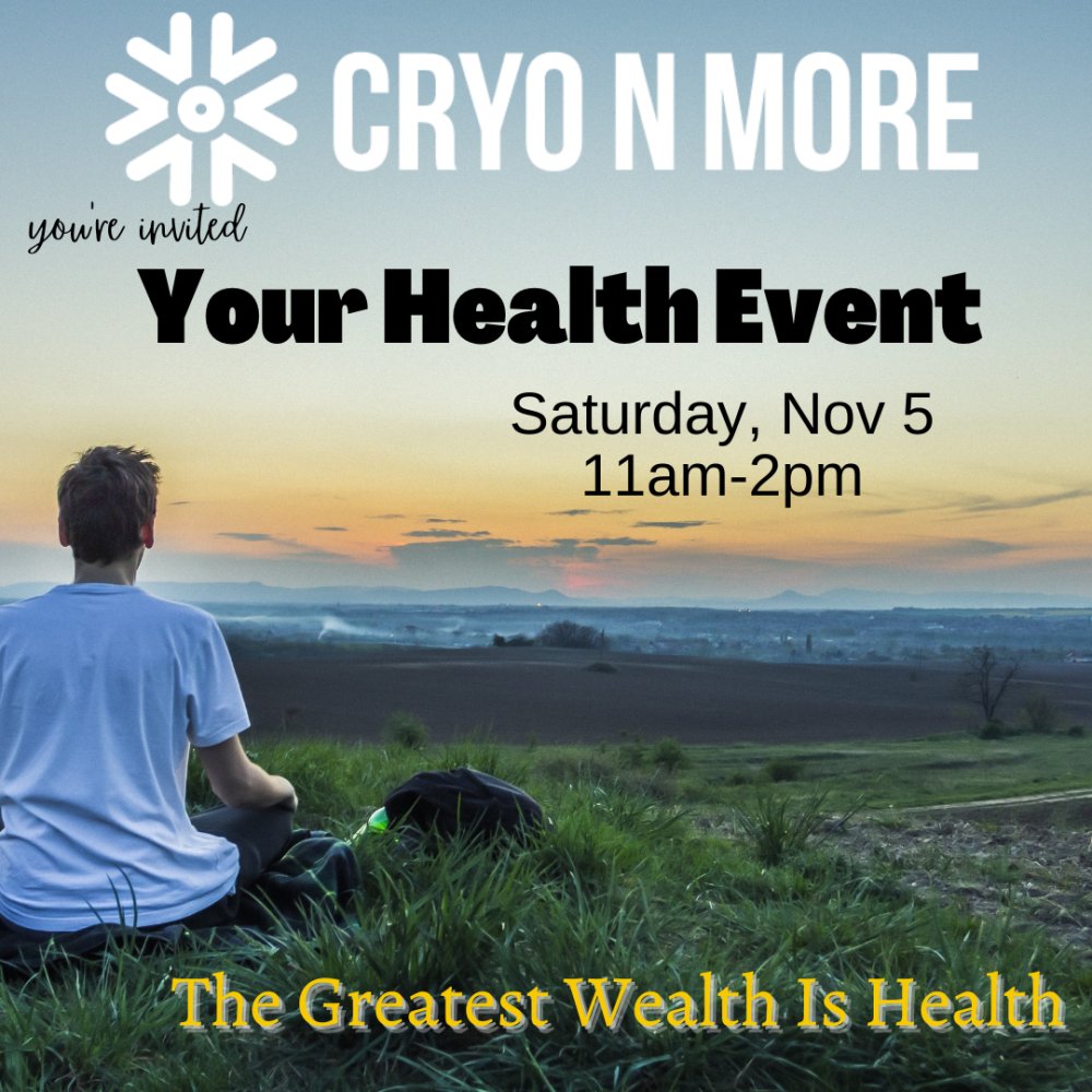 Next Saturday!

Stop by Cryo N More and meet our favorite health resources in McKinney. Have a health question, we'll have a professional that can help. 

Your Health matters. 

More info @ fb.me/e/6ZZqwF3Hr

.

.

.

#cryomore #cryotherapy #mckinneyevents #