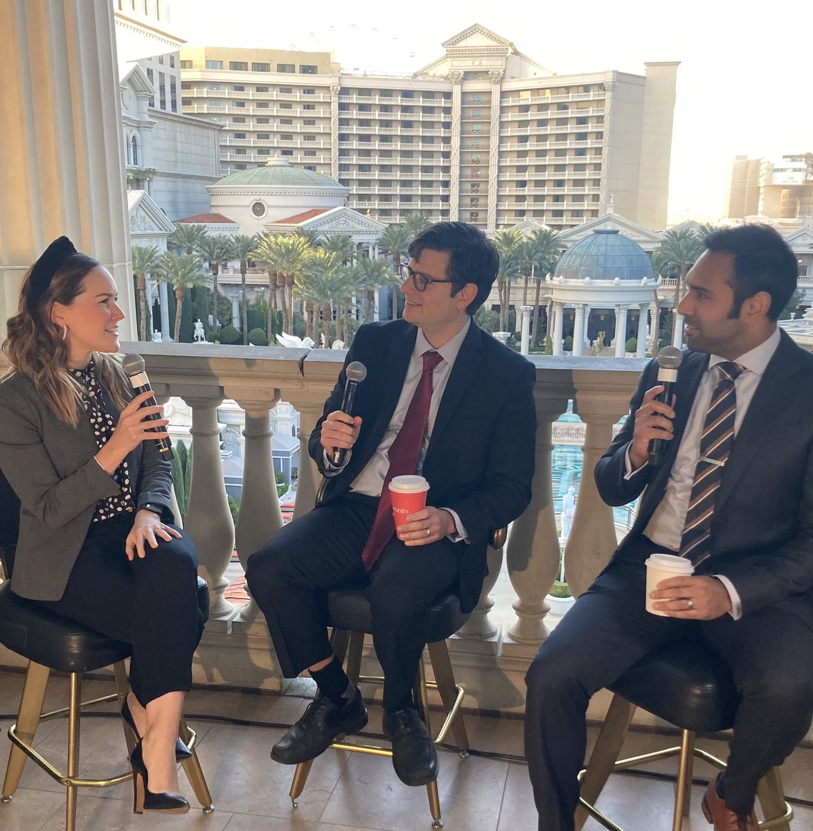 💥We are #LiveFromLasVegas!!💥 Was a blast kicking off #AANFC live with @j_graffradford and @vijaykramanan from @CaesarsPalace Las Vegas.🎤 so much awesome content to look forward to today!