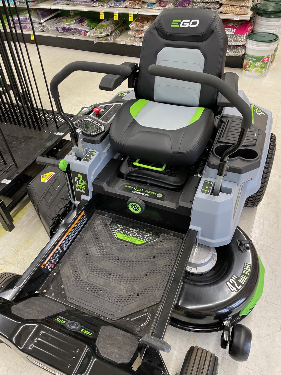 Hometown_Ace's tweet photo. Stop by Hometown Ace for information about our end-of-season deal on this awesome EGO Power+ Z6 ZT4204L 42 in. Electric 56 V Battery Zero Turn Riding Mower Kit.
#AceHardware #HometownAceHardware #MyLocalAce #ShopLocal #EGO #EGOPowerPlus #PowerBeyondBelief #ZeroTurn #LawnCare https://t.co/eB8XO8NjAr