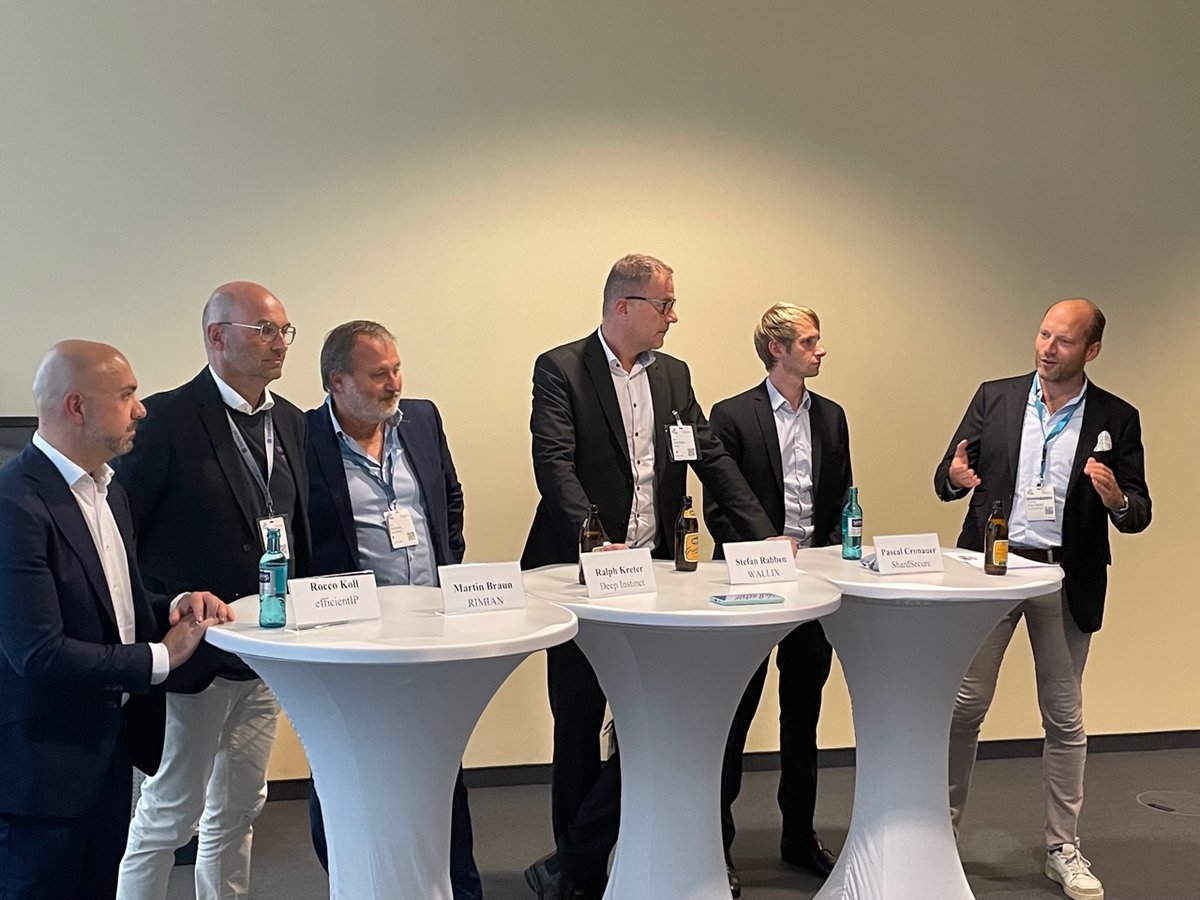 DeepInstinctSec's tweet photo. A great panel discussion included Deep Instinct's Area VP of Central, Easter and Northern Europe, Ralph Kreter at the German trade show @itsa_ITSecurity talking about new and innovative technologies and how they disrupt the IT-Security markets.
#NewInfoSec #CyberSecurityMindset https://t.co/B59Mim3P1X