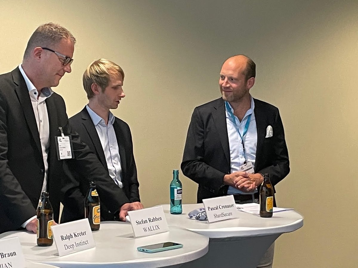 DeepInstinctSec's tweet photo. A great panel discussion included Deep Instinct's Area VP of Central, Easter and Northern Europe, Ralph Kreter at the German trade show @itsa_ITSecurity talking about new and innovative technologies and how they disrupt the IT-Security markets.
#NewInfoSec #CyberSecurityMindset https://t.co/B59Mim3P1X
