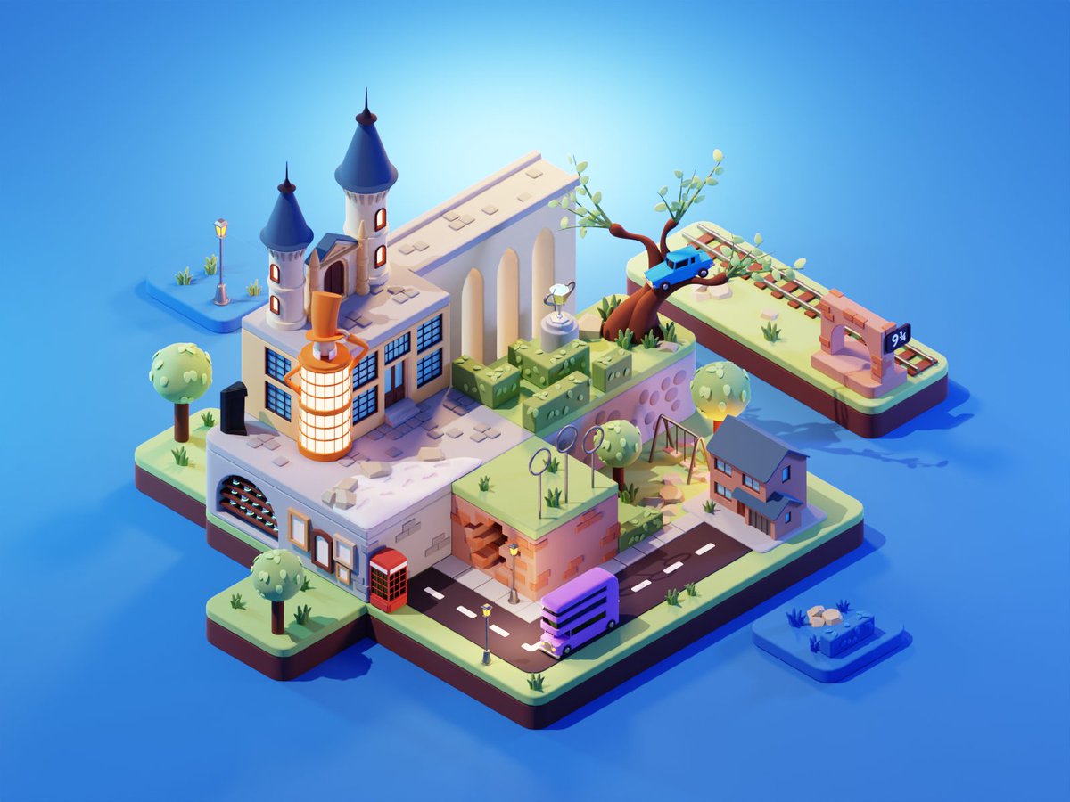 RoyalNFT20's tweet photo. Wizarding World
#blendercommunity #Blender3D #Blender #3D #Modeling #3dmodeling #3DModel #model #3dart #b3d #art #lowpoly #lowpolyart #lowpoly3d #animation #animation3d #blenderanimation #nft #nftmodel #nft3d #nftart #NFTartist #colorful #cycles #WizardingWorld #MetaverseNFT https://t.co/z0O0A76RpM