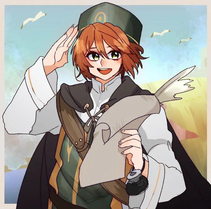 初めて来てくれたのがメノくんでした...!!思い出深い...!!懐かしい #オクトラ周年祭 