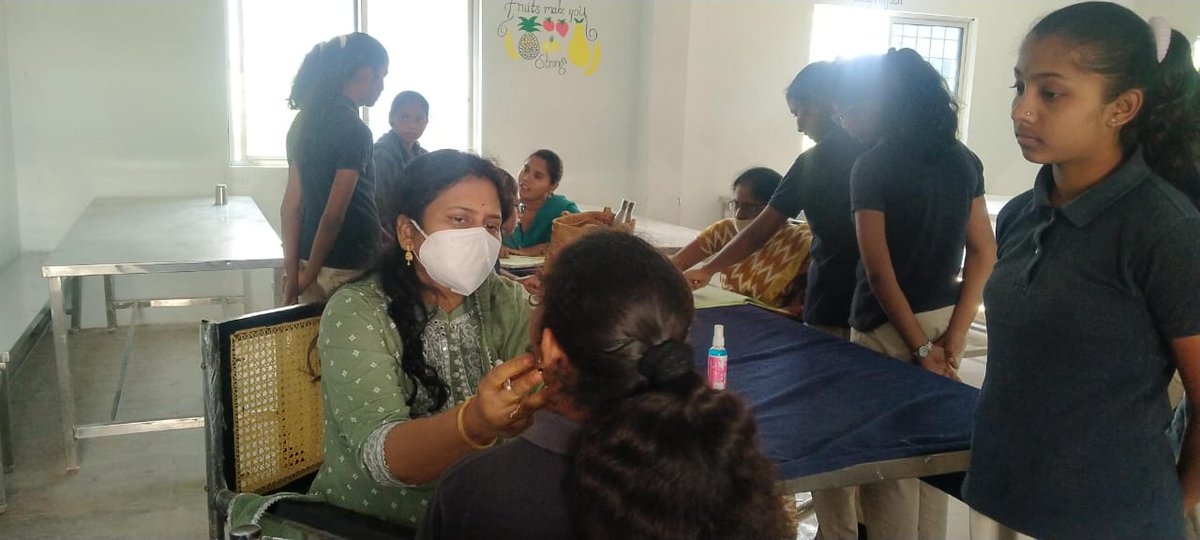 codeacadtswreis's tweet image. Health camp is conducted at TSWR Coding Academy, Moinabad, RR Dist @codeacadtswreis
