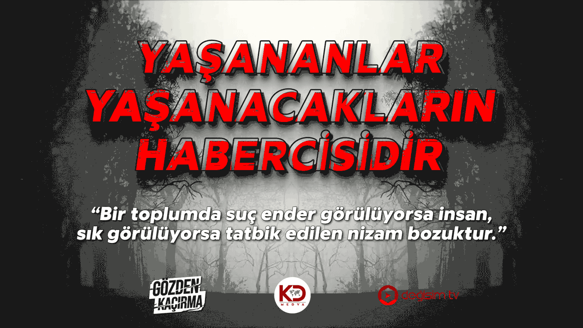 Karanlık ve dehşet verici günlerden geçiyoruz. Yaşadığımız hayat hem kendimiz için hem de ailemiz için güvenli değil... Yaşananlar Yaşanacakların Habercisidir Saat 19'da ► youtu.be/6sdDuGaT47Y Türkiye Yüzyılı #29Ekim