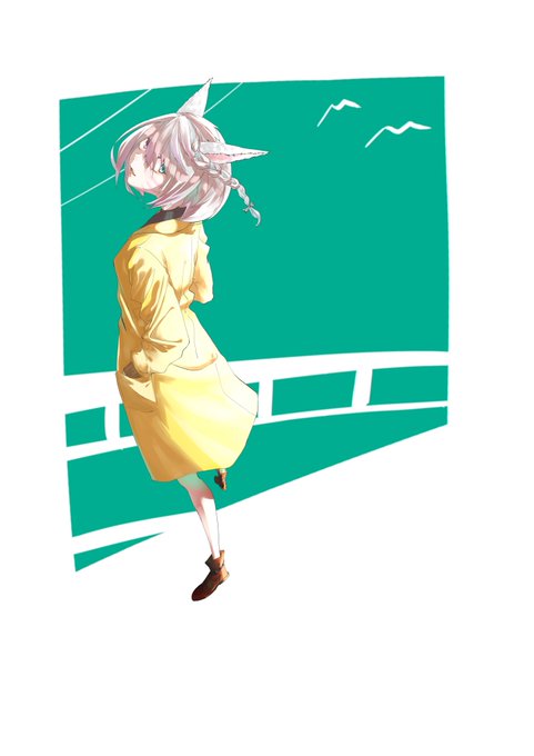 「boots yellow coat」 illustration images(Oldest)