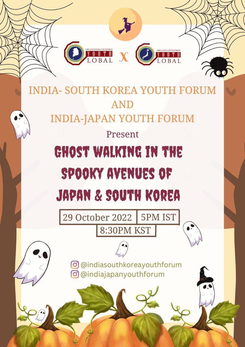 Greetings everyone!! 🌸 

Kindly find the link to register for the event below : 

forms.gle/JjTaEpxKpVhJcn…

We can't wait for you join us for a scary, spooky night. 🎃👻
So Keep calm and carry a wand!!!!

Note : *Open to all GY members*