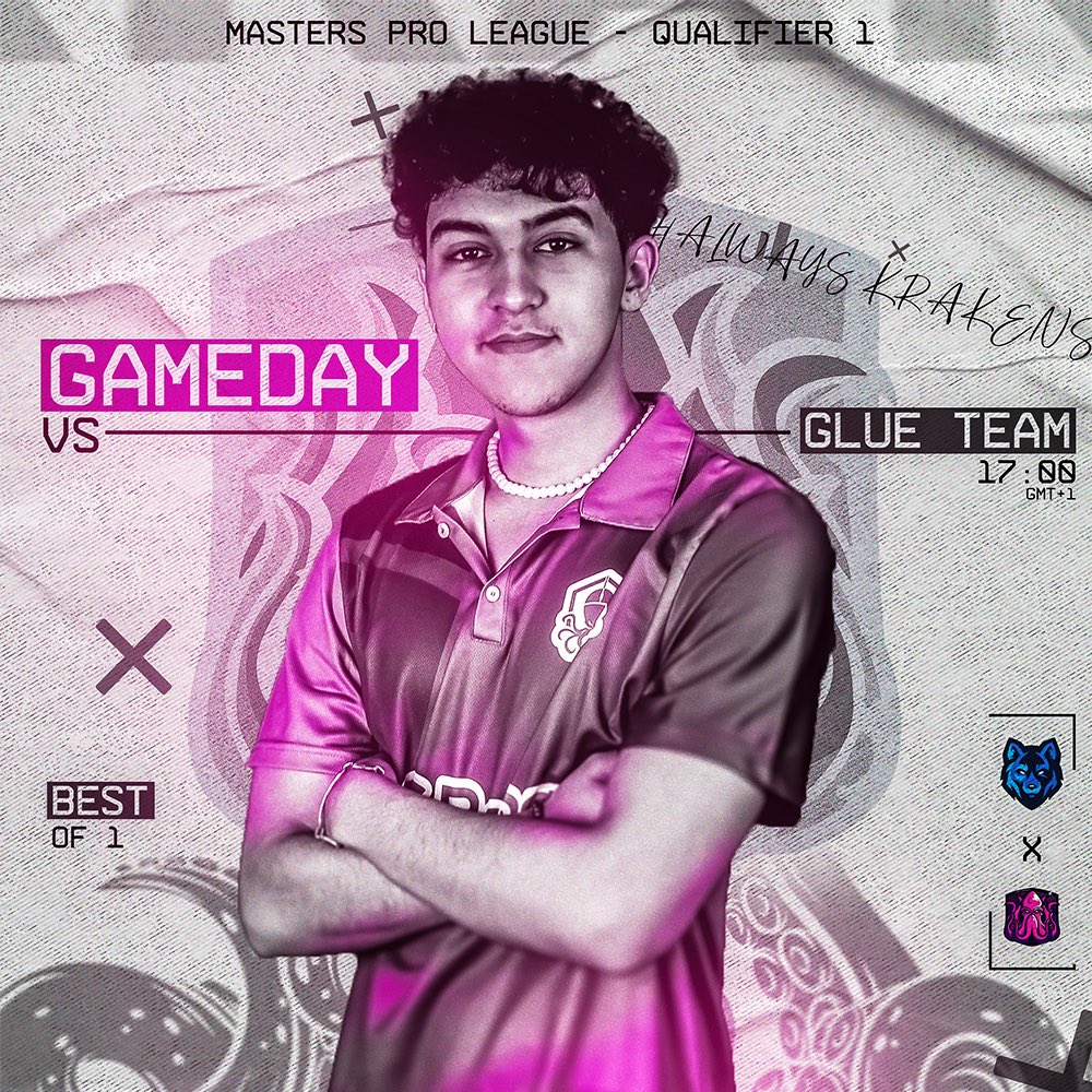 KrakensEsports's tweet photo. 🔥 𝗚𝗔𝗠𝗘𝗗𝗔𝗬 🔥 

🏆 @ESNA__GG  Masters Pro League Season 3 - Qualifier 1
⚔️ #Glue_Team

🕣 17:00 PM (Moroccan Time)
📺 : Off-Stream

We are ready !
ALWAYS KRAKENS 🇲🇦🐙
@PCBANG_G 

#valorant #KRS_FTW #MPL https://t.co/yPGWZ1gDcX