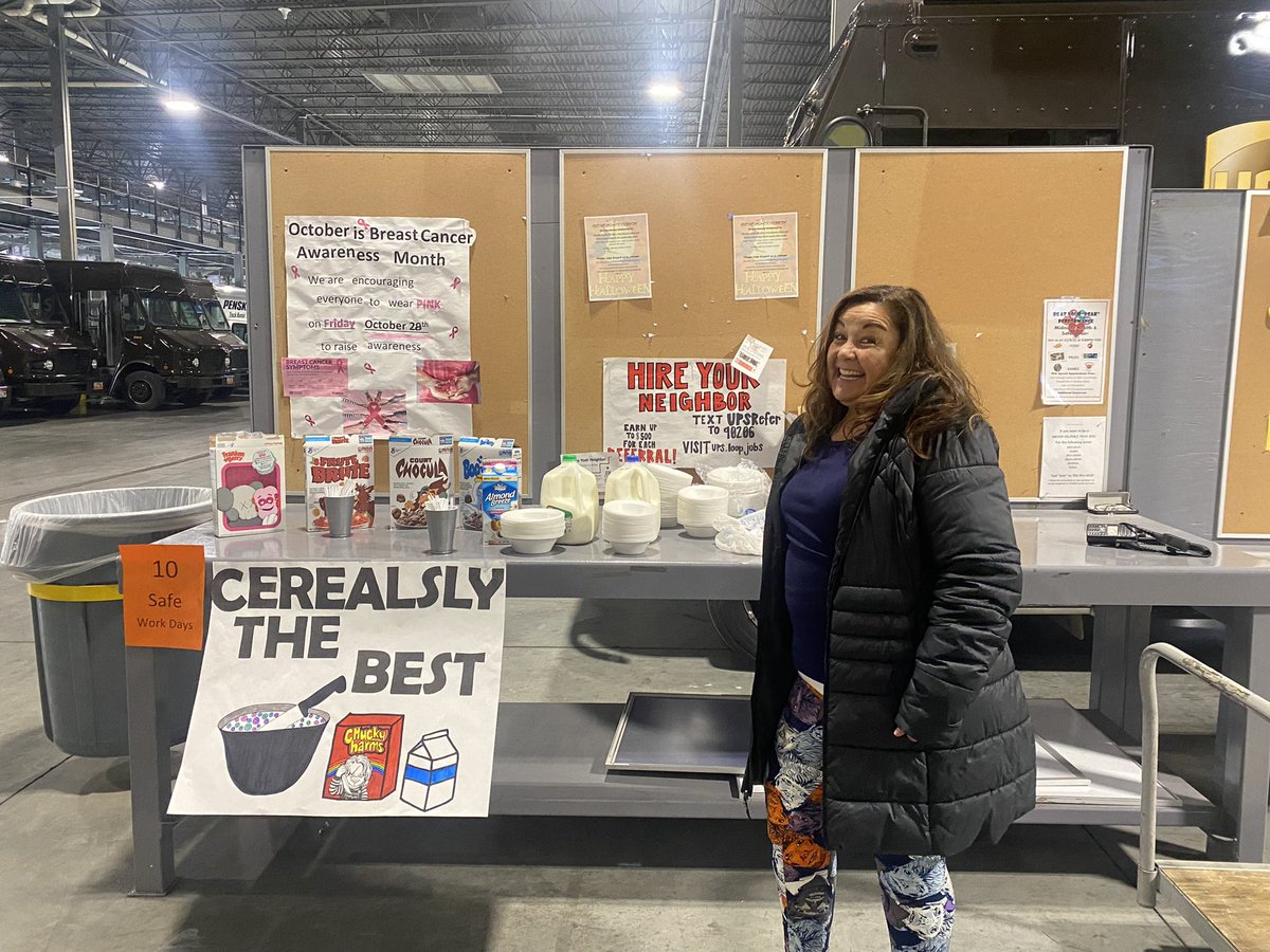 Our employees are “cerealsly” the best! #UPSERS #UPS 🥣🏅