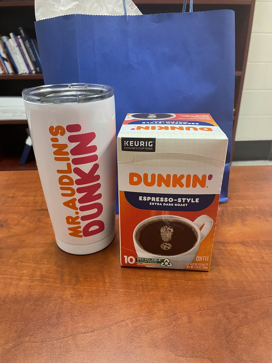 saudlin1's tweet photo. My staff knows me well! Thank you @timbergroveES for such a thoughtful and useful gift! A little more caffeine couldn’t hurt. 😂 #principalsappreciationmonth @a_reid2 @MsSchmidtTGES https://t.co/qP9CT7nJ6i