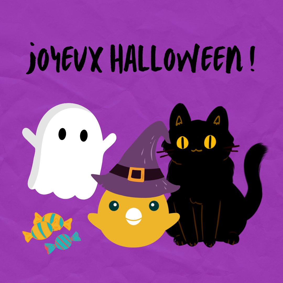 Kidoo_Apps's tweet photo. 🎃 Joyeux Halloween ! 🎃 
L'équipe KidoO vous souhaite à toutes et tous une journée d'épouvante, des bonbons et de rires ! 👻 
#halloween #education #candies #bonbons #teacher https://t.co/pcupgJUpWF