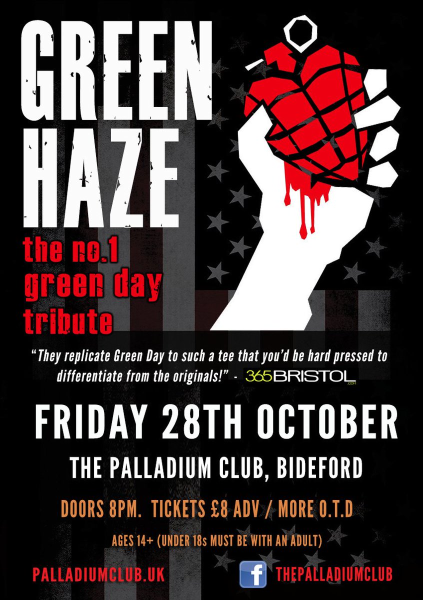 DEVON - TONIGHT!!

We're back in Bideford to rock the The Palladium Club once again.

Tickets have been flying out but there will be some on the door.

Doors 8pm.

See you there! 🤘