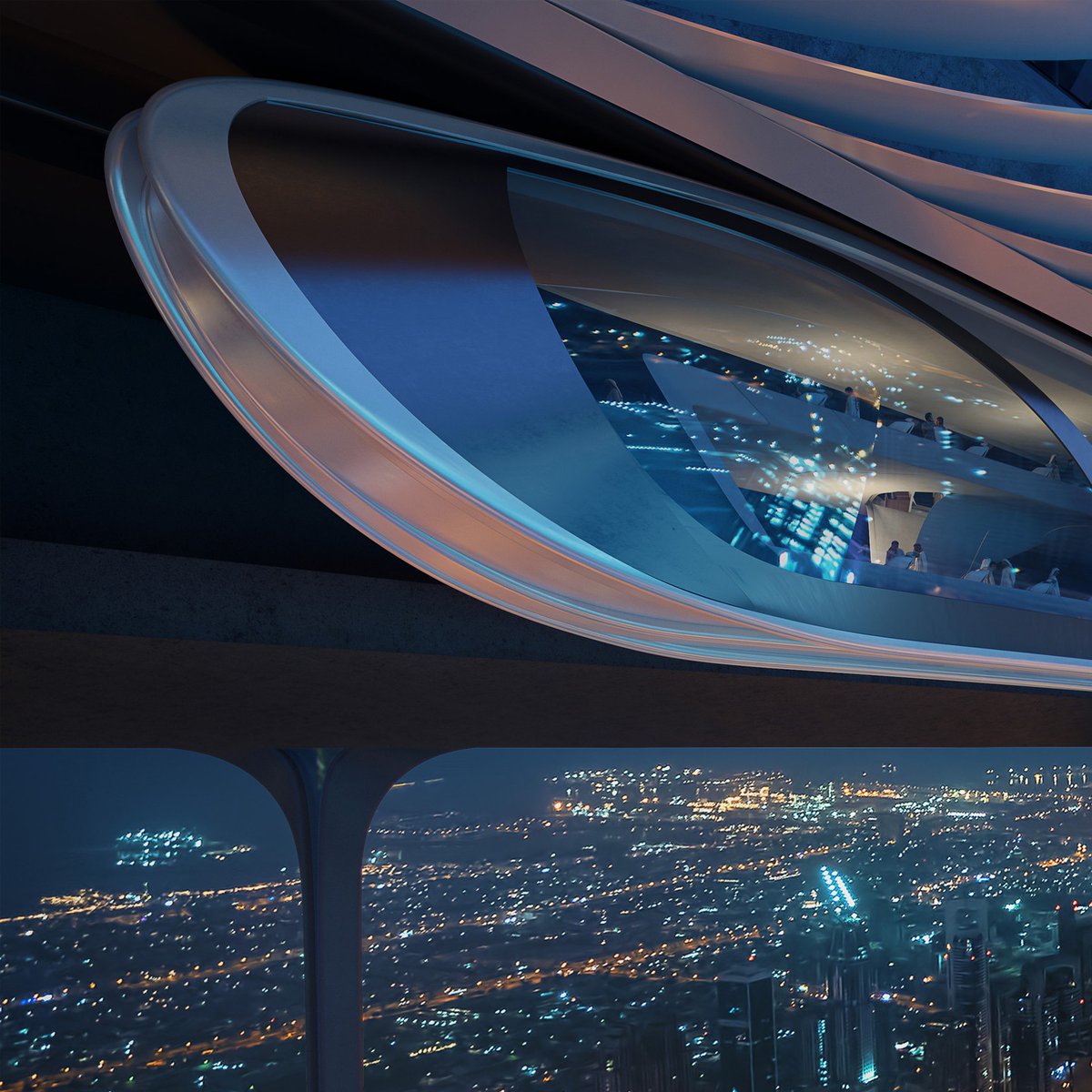 cntraveller's tweet photo. 📍An alternative to the traditional gated societies in most metropolitan cities, the proposed 550-metre tall mega structure around the Burj Khalifa will be broken down into smaller units to include the multi-purpose amenities. https://t.co/ygdDu9Jkav https://t.co/ARxAL3ItEo