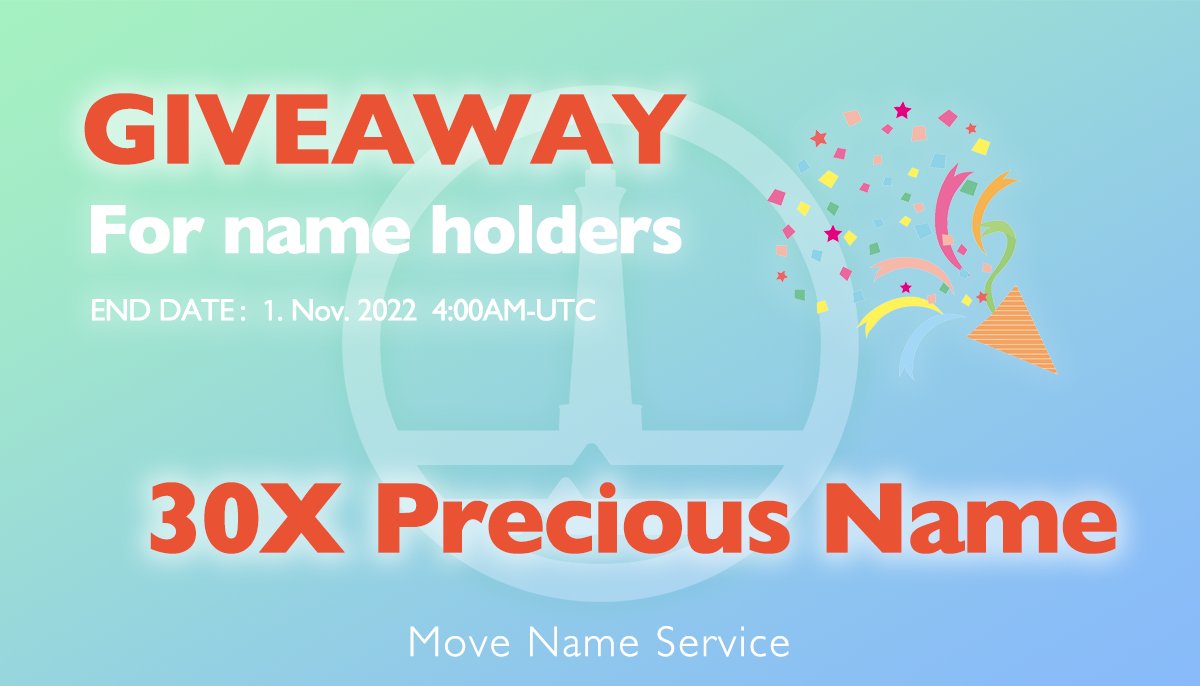 MoveNameService's tweet photo. To celebrate 1000 mints of our names, we have our first giveaway of precious 3-character names to 30 people who have at least one MNS name!!ππ
What you need to do is written in detail on the form below:
https://t.co/LfDp8wo1vC
#AptosNFTs #AptosGiveaway #AptosLaunch https://t.co/QtlQhQfGeE