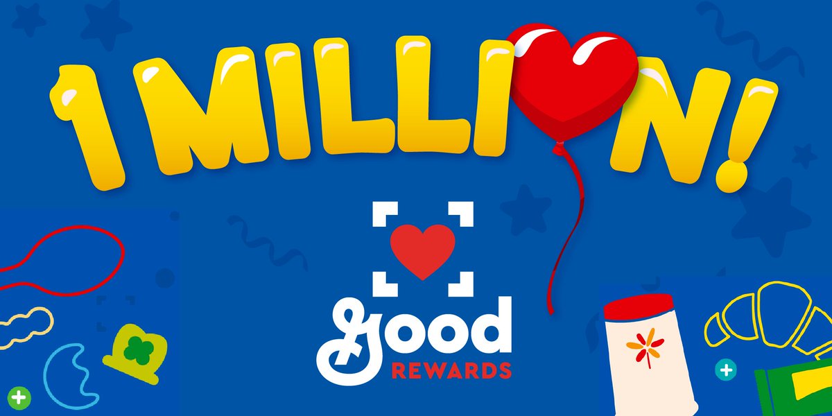 We’ve officially hit 1 MILLION users in Good Rewards, our first-ever brand loyalty program, in partnership with @fetchrewards. Ready to start saving on your favorite General Mills products? Unlock offers and earn rewards by joining today: bit.ly/3fdylfC