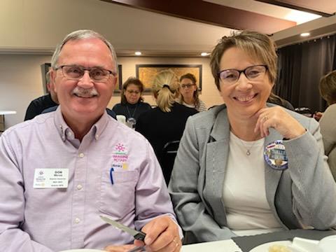 5970Rotary's tweet image. On Thursday, October 22, District Governor Don Meyer visited the New Hampton Rotary Club.  He got to meet their Youth Exchange Student Daniela, and even got to have lunch with the Suellen Kolbet, the District Secretary.