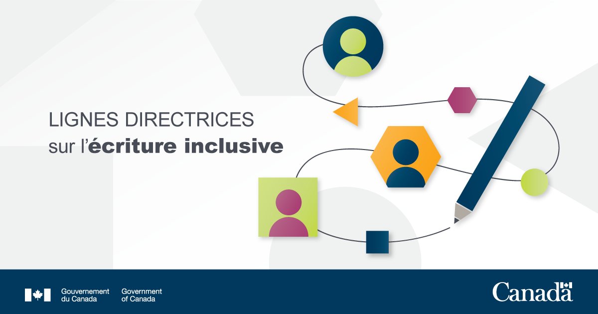 Nos_langues's tweet photo. Les noms collectifs et les #MotsÉpicènes sont deux des solutions proposées dans les «Lignes directrices» pour rédiger des textes exempts de discrimination. Consultez les Principes et procédés de l’#ÉcritureInclusive pour d’autres idées! https://t.co/p49RwYp4lt https://t.co/zoPac1gktf