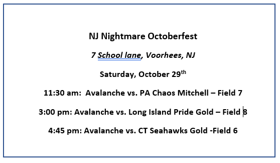 I will be guesting with Avalanche in NJ this weekend. Below is my schedule for Saturday.