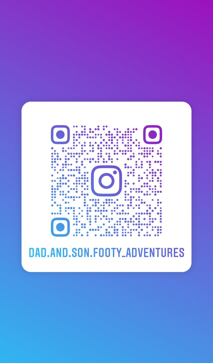 Follow me on Instagram! Username: dad.and.son.footy_adventures
instagram.com/dad.and.son.fo…