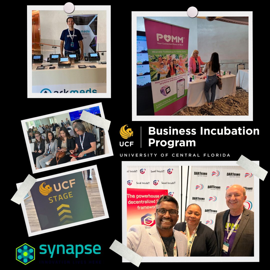 UCFBIP's tweet image. We had a great time at @SynapseFlorida! Our clients Aerosapien Technologies, Arkmeds Group, @ConnectedWise, DocStudio.com, @iSportz_Global, @KismetTech, ONE360, @pommconnect, @seedincubit, @SimBlocks, @Smartx_IoT, and @WeatherChamps all showcased.

#fbf #ucfbip #Synaps