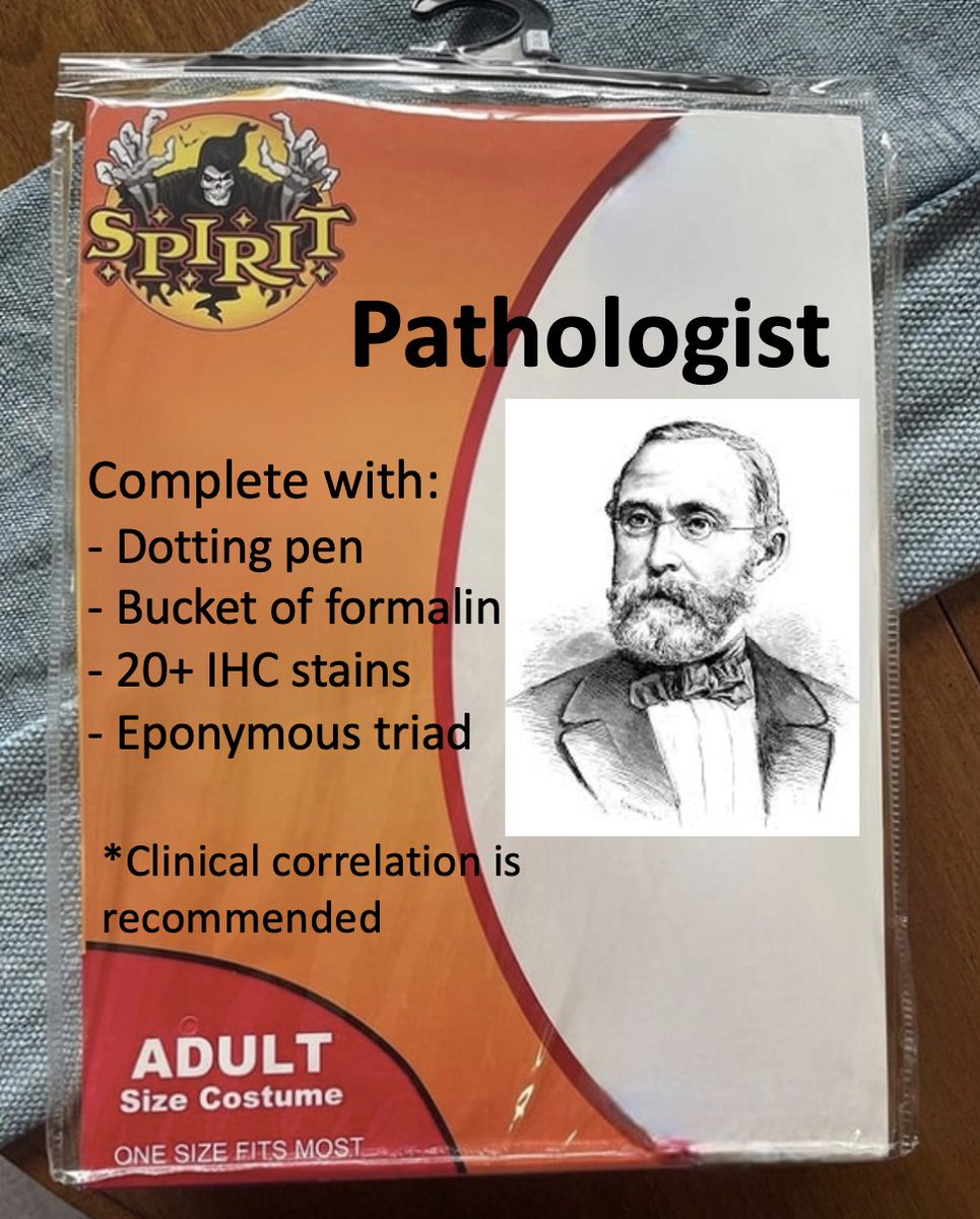 Can't believe Spirit Halloween has this. From <a href="/UABPathology/">UAB Pathology</a> residents... for some 2022 Halloween costume inspiration! #path2path #PathTwitter