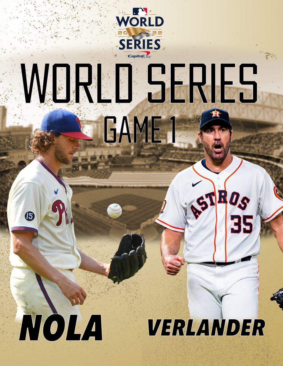The World Series starts tonight! The Phillies take on the Astros starting at 7 PM CT. Aaron Nola v. Justin Verlander💪🏼 Who are you taking Game 1?