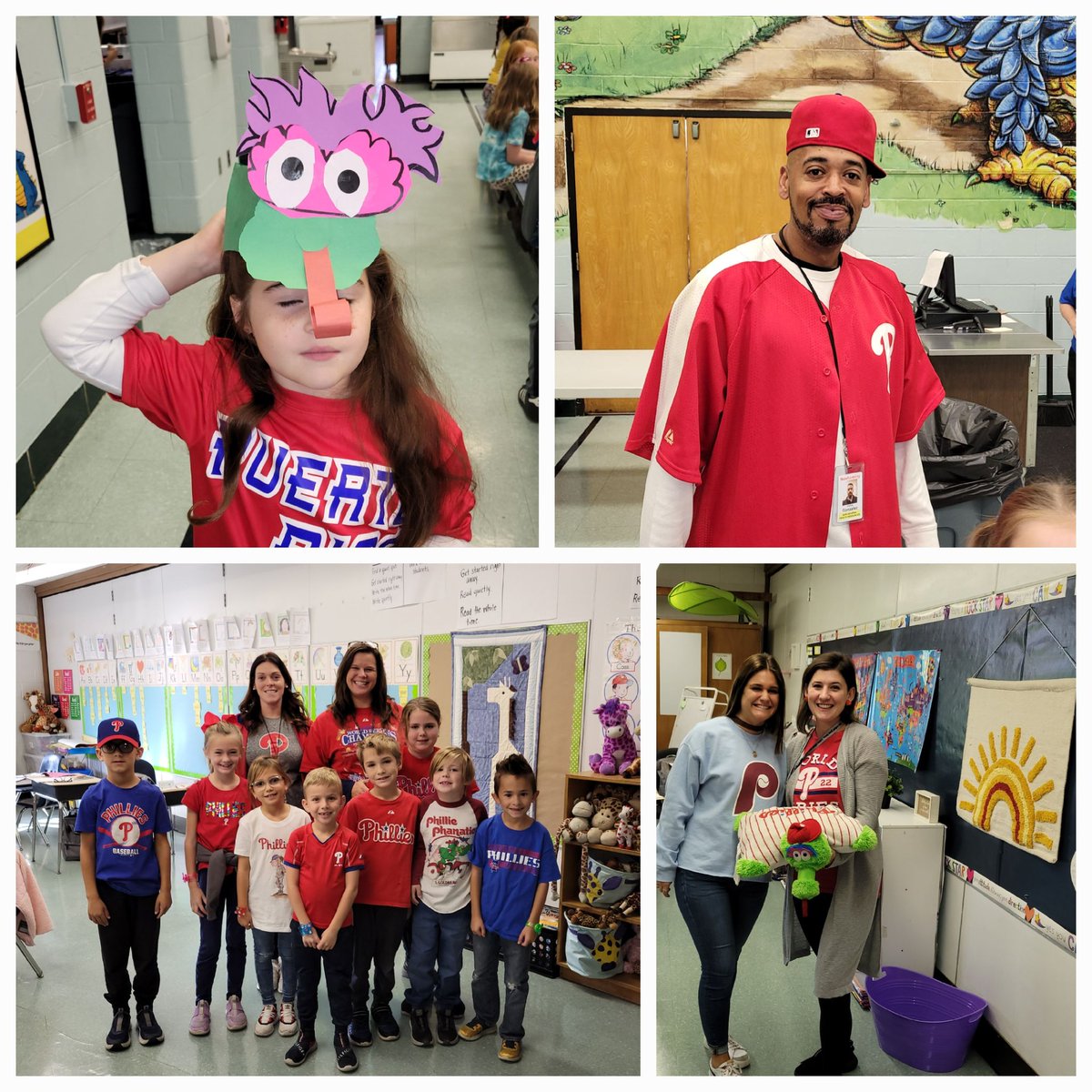 Just some of the Phillies spirit at Pearl Buck!