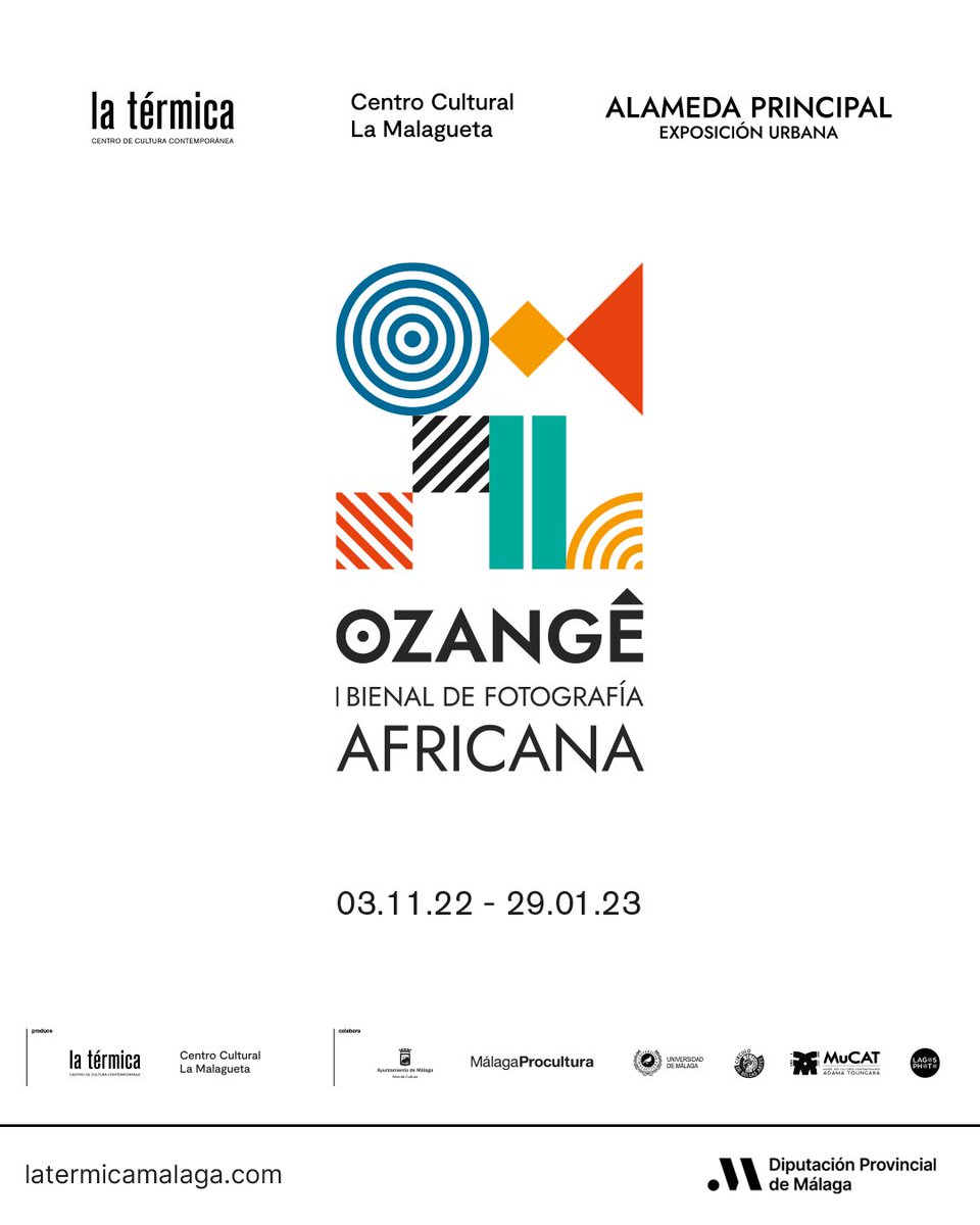📸 Ozangé cuenta con 36 artistas procedentes de 17 países de África y su diáspora, entre quienes destacan Zanele Muholi, Cristina de Middel, Mohau Modisaken y Ruth Seopedi Motau

<a href="/malaga/">Ciudad de Málaga</a>
<a href="/diputacionMLG/">Diputación de Málaga</a>
<a href="/InfoUMA/">Universidad de Málaga</a>
<a href="/CC_LaMalagueta/">Centro Cultural La Malagueta</a>
<a href="/ContenedorUMA/">Contenedor Cultural</a>
<a href="/cbamadrid/">Círculo de Bellas Artes - Casa Europa</a>
<a href="/LagosPhotoFest/">LagosPhoto Festival</a>
Le MuCAT