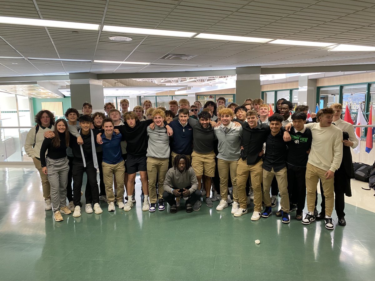 MV football dressed up for playoff game tonight!