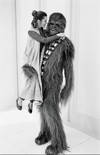Carrie Fisher and Peter Mayhew behind the scenes of The Empire Strikes Back (1980) https://t.co/yCGhcF8nug