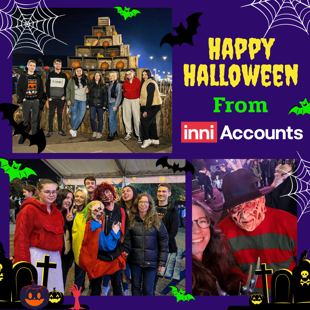 Happy Halloween from the team at inniAccounts! 👻😱

We hope you have a spooktacular weekend 🎃

#halloween #team #screamfest #scary