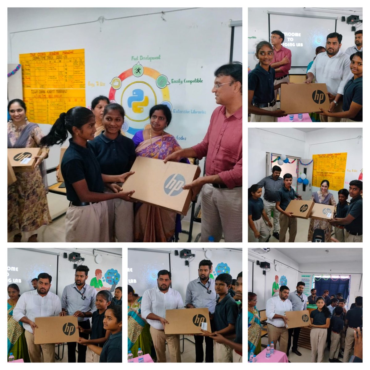 codeacadtswreis's tweet image. On the occasion of Coding and IOT Labs opening ceremony Blujay Solutions Team donated 33 Laptops to TSWR Coding Academy, Moinabad....
@codeacadtswreis @TSWREISOCIETY @DRonaldRose