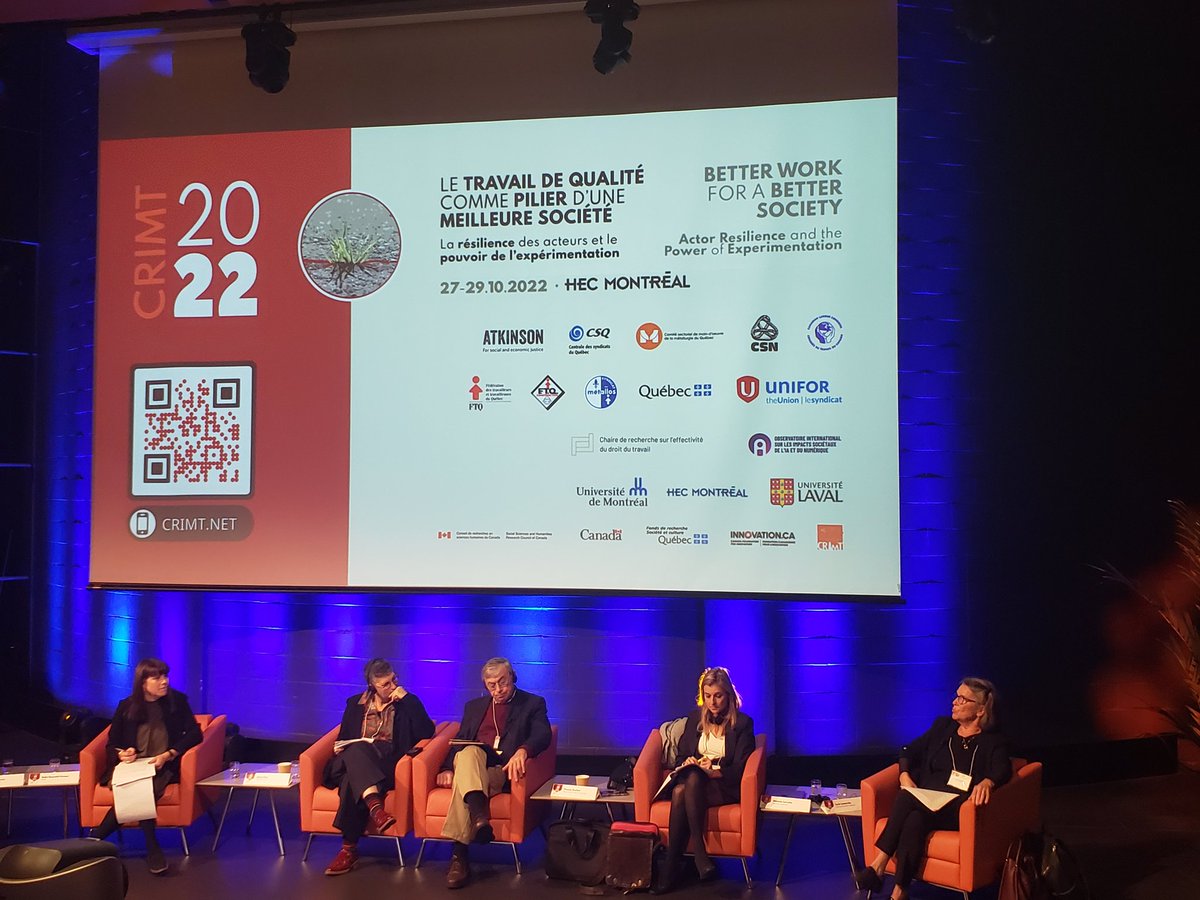 KaiHsinHung's tweet photo. @CRIMT2013 plenary on the "power of experimentation" on #labourunions, co-enforcement, #socialprotection, and employees' voice in new #technology. #BetterWork

@cira_acri @DaliaGesualdiF https://t.co/NAzDbCIvRF