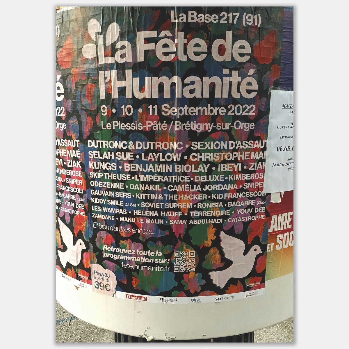 Photos from @FetedelHumanite, a 400,000 person strong festival of the left in France that we designed the logo, posters and branding for. It was great to see the designs in person and experience the music, food and politics.