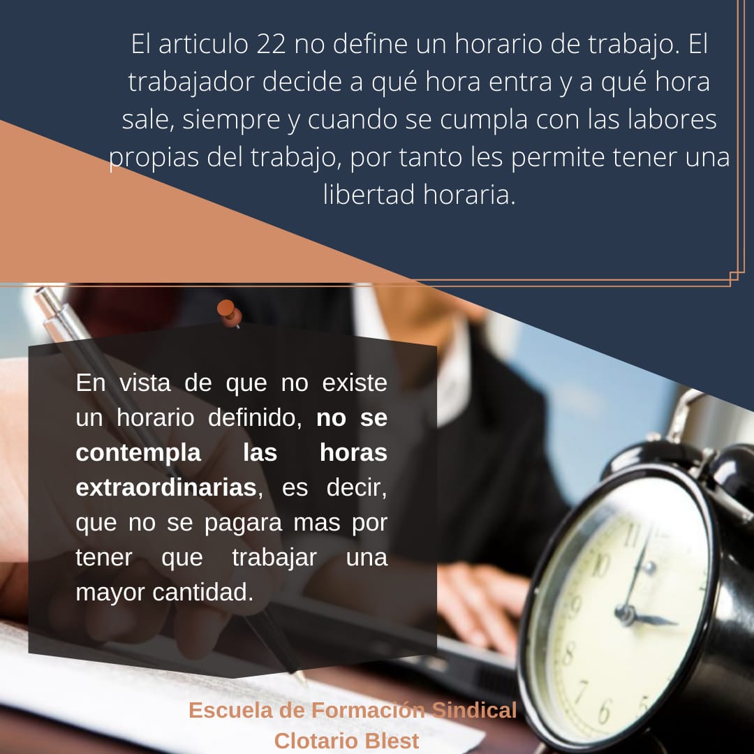esclotarioblest's tweet photo. Recuerden no corresponde el pago de horas extras, tampoco se marca el horario de entrada y salida, como tampoco hay obligación de asistir al lugar de trabajo. https://t.co/ABqAZgVZtn