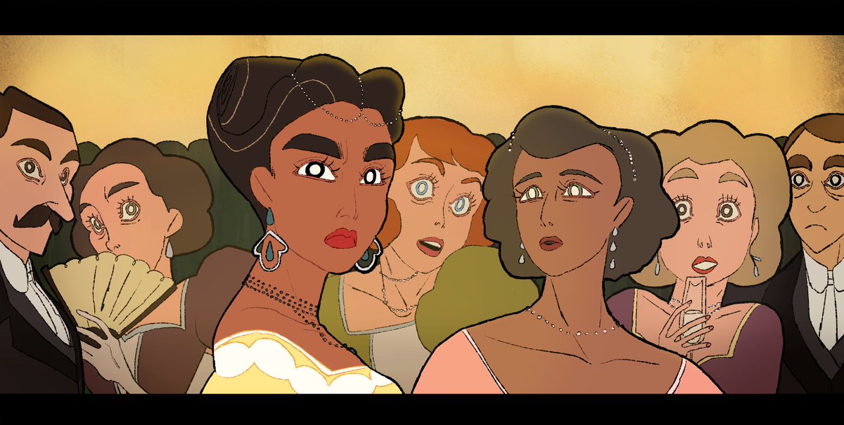 Character design and stills from 'MAGNIFICA'🎼 by Azélie Michoux & Rose Gallerand. Watch on Youtube: youtu.be/7YrKFtYLp1s #2danimation #characterdesigner #opera #gobelins2022 #digitalartist #animation #graduation #opera #film