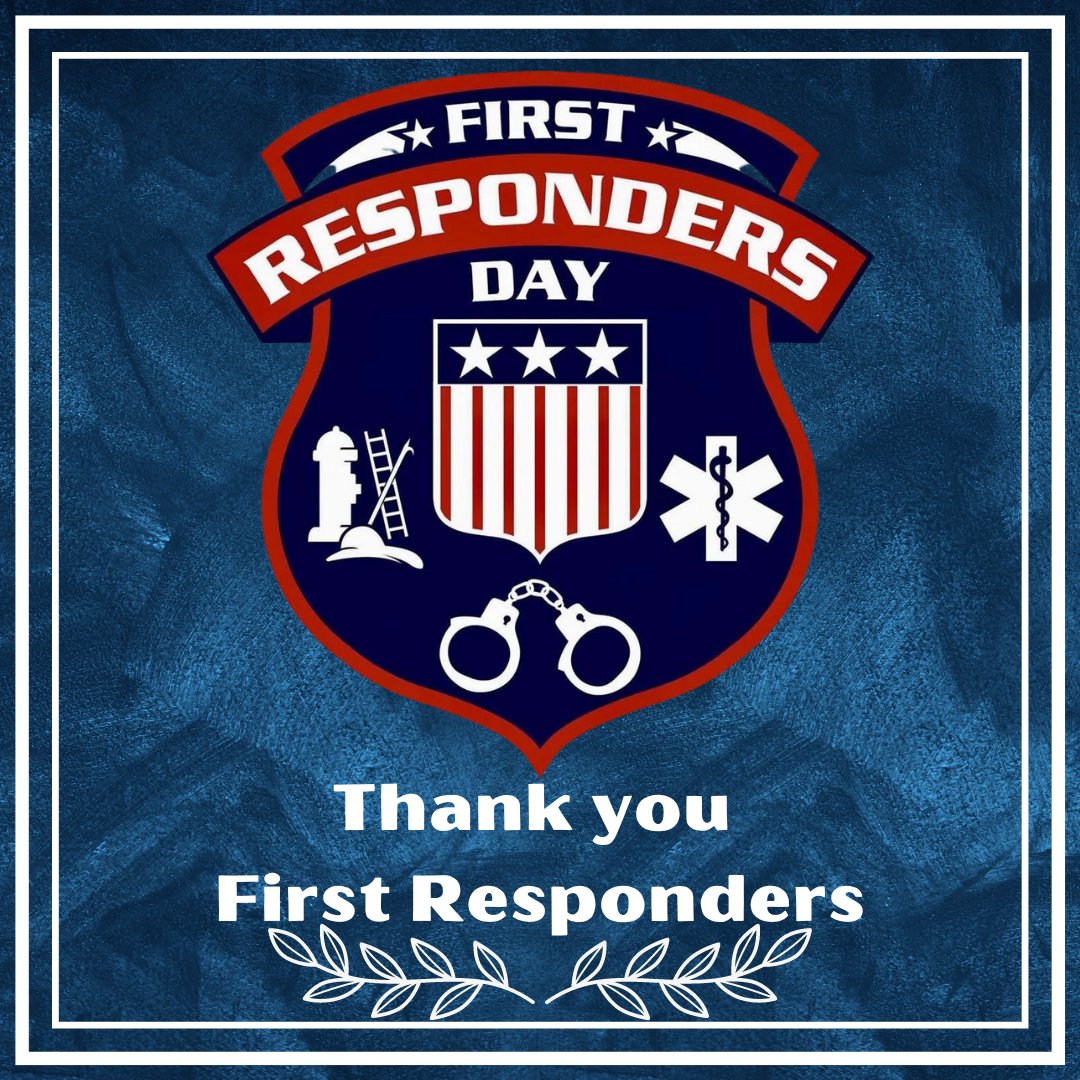 Today is First Responders Day. We want to take a moment to recognise and thank all the First Responders out there. 
#FirstRespondersDay