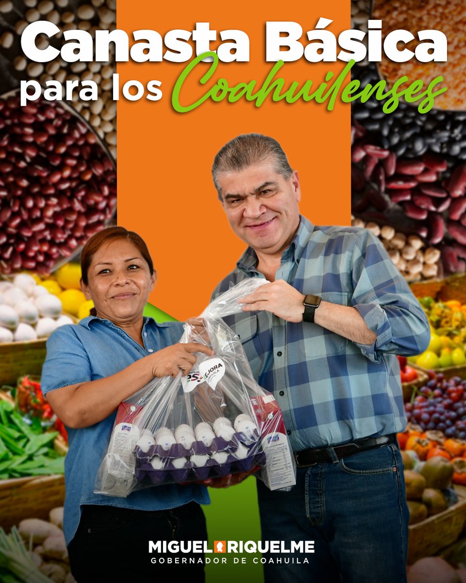✅ #MejoraCoahuila está para que los alimentos nunca falten en los hogares coahuilenses.