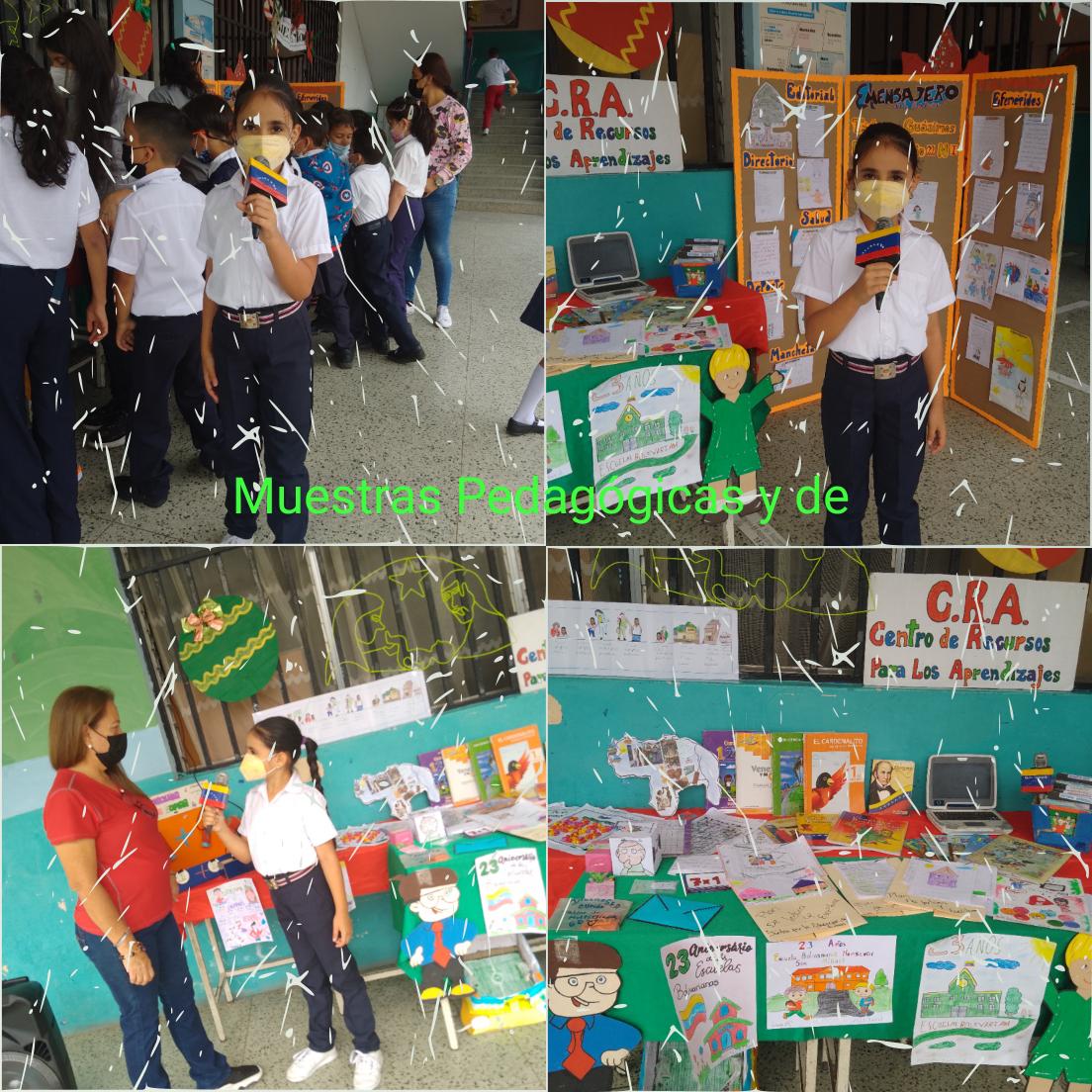 E.B Monseñor Sanmiguel 
Muestras Pedagógicas y de CRA.
#juntosregresemosalaescuela
@nicolasmaduro 
@mppeducacion
@_laavanzadora 
@amemoseducar 
@berzabethg1 
@freddybernalven 
@gobernaciondeltachira
@divisiondeinvestigacionzet 
@crazet18