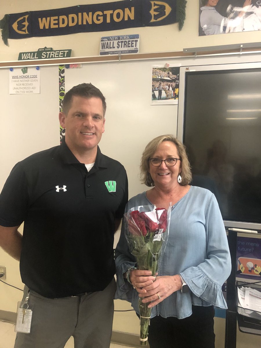 WHSCareerDev's tweet photo. Congratulation to Mrs. Donna Nunn on being selected as Weddington High School’s CTE teacher of the year! @UCPSCareerReady https://t.co/zNiKOZRsjM