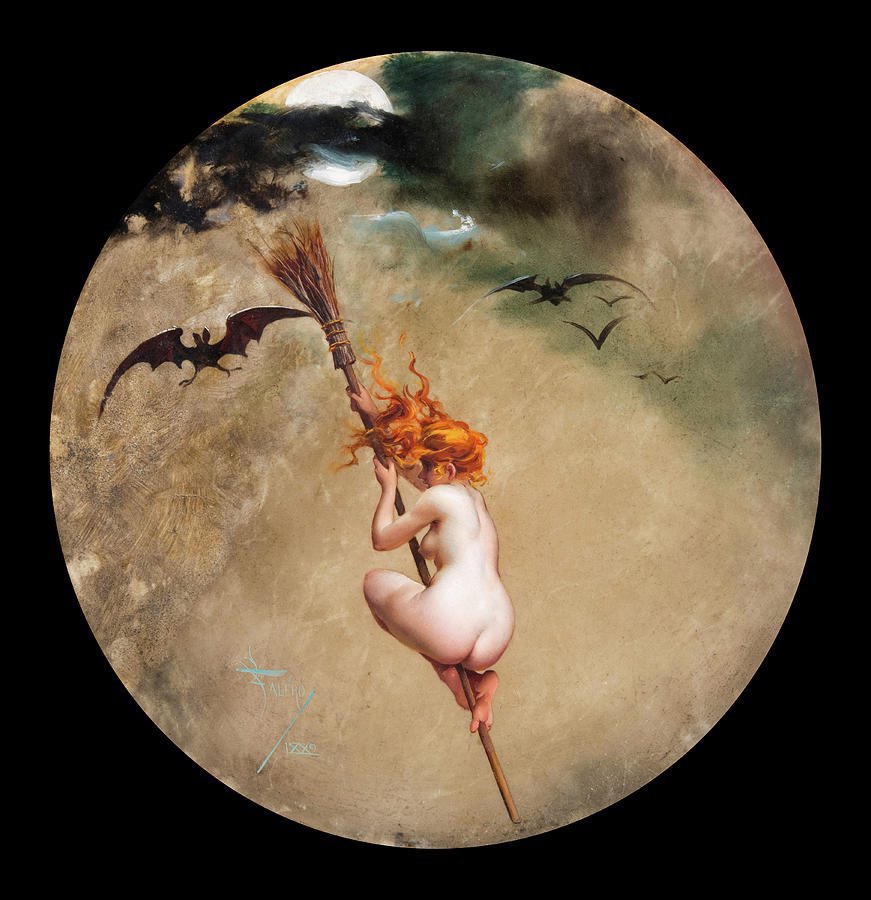 “The Witch”, (1882), by Luis Ricardo Falero