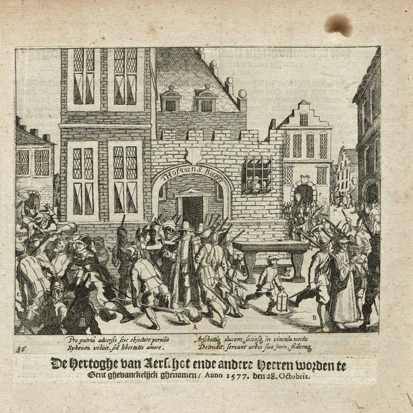 #OTD in 1577, the Duke of Aarschot - Stadtholder of Flanders -, the Bishops of Ieper & Bruges & the Bailiff were arrested by radical Calvinists in Ghent. This was a coup as the Calvinists would establish the Calvinist Republic of Ghent, with the aim to take all of Flanders