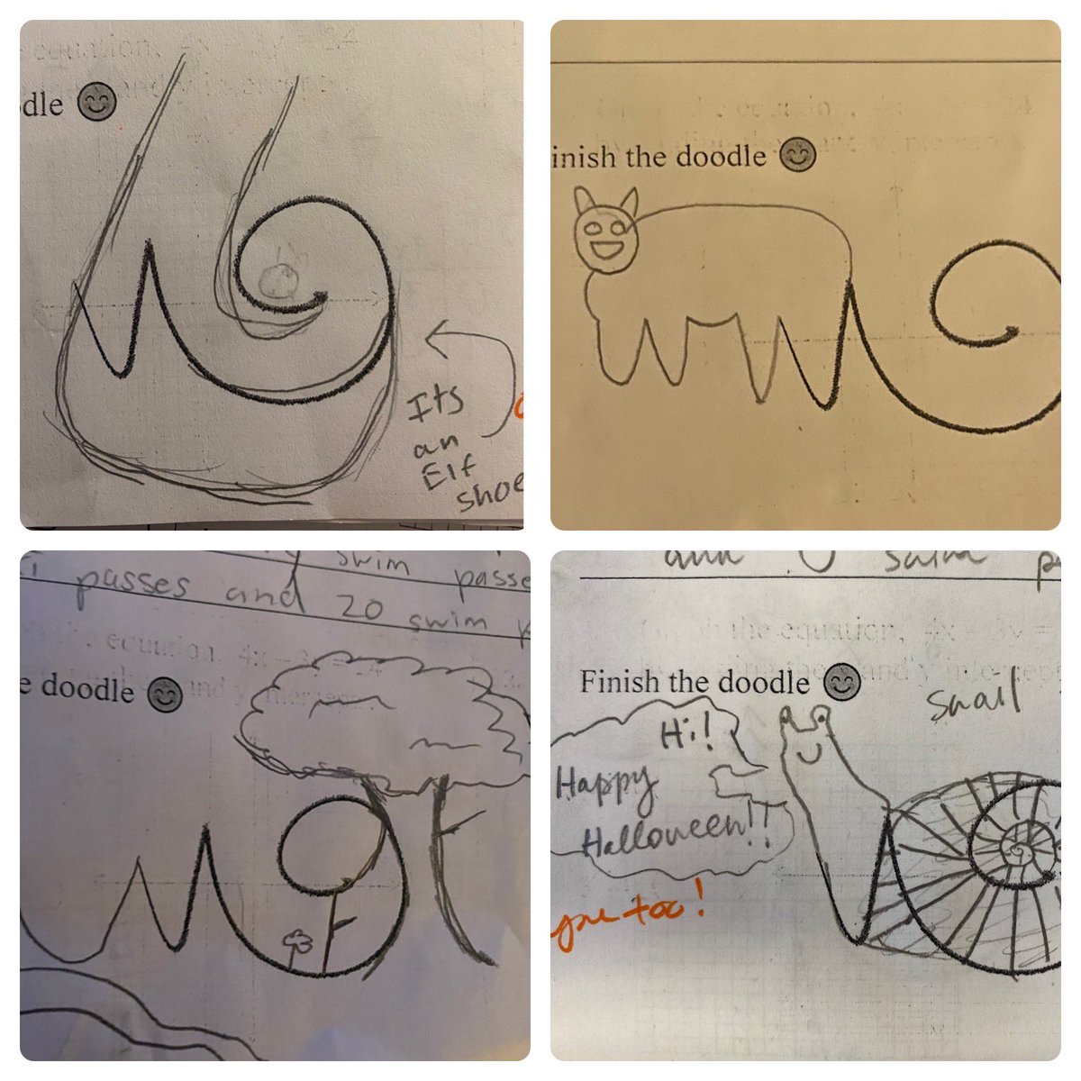 I had so much fun (and lots of giggles) seeing the creative side of my mathematicians this week! I added a “finish the doodle” at the end of their quiz. What fun that was! <a href="/Sycamore_Canyon/">Sycamore Canyon School</a> <a href="/ConejoValleyUSD/">Conejo Valley USD</a>